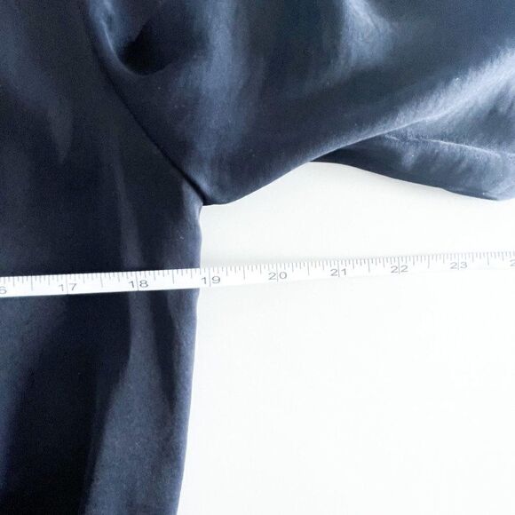 BcbgmaxAzria Klee Shirt Dress Darkmidnit Blue Women's S Front Zip - Picture 7 of 10